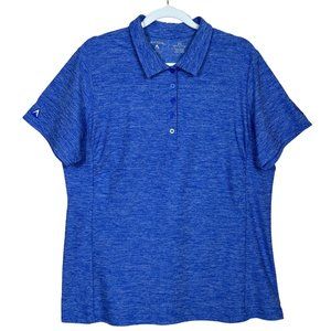 Antigua‎ Essential Golf Polo PRF-72 Blue Heather Eaton CC Logo Women’s XL